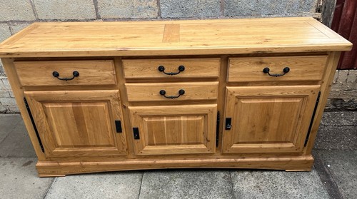 Solid oak large sideboard - solid,