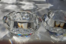 Hand cut crystal tea - cut,