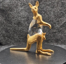 Crystal and gold metal