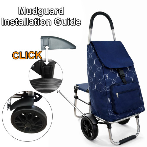 Folding shopping trolley cart - shopping,