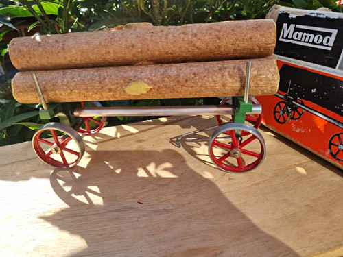 Mamod steam engine log trailer - steam,