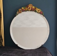 Vintage Round Barbola Bevel