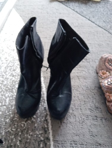 Ladies platform black - ladies, boots