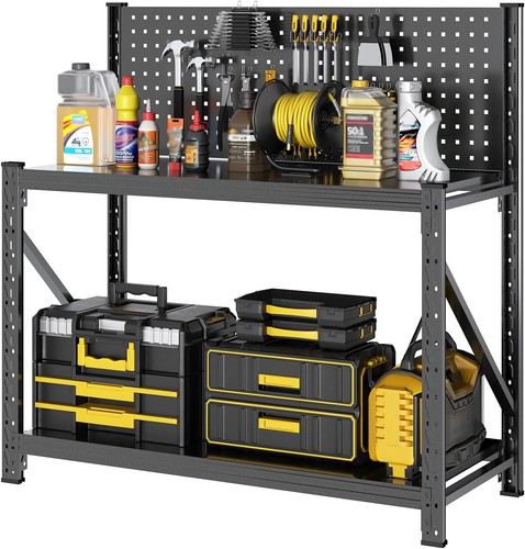 Work bench pegboard heavy - work, w/