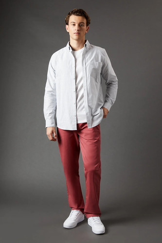 Maine terracotta chinos mens - terracotta,
