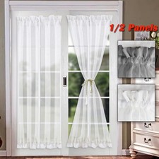 Sheer French Door Curtain