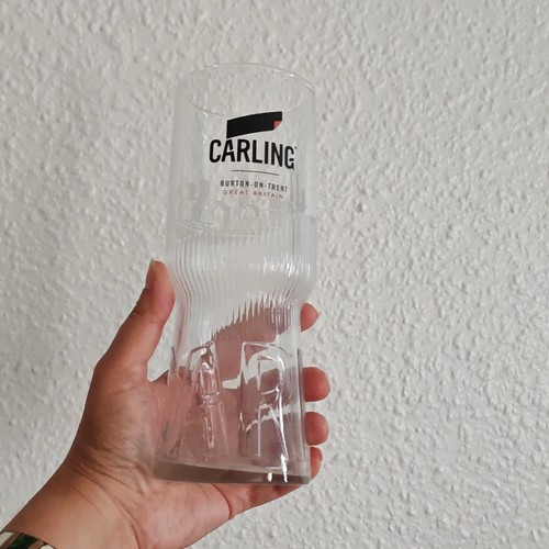 Embossed carling lager pint - embossed,