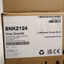 Howdens SNK2124 Grey Granite Composite Single Bowl Inset/Undermount | Preloved