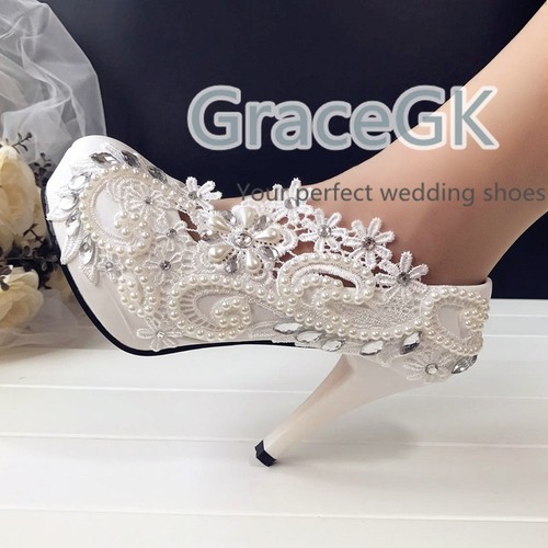 Sale lace white ivory pearl - ivory,