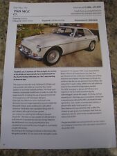 1969 MGC GT CAR DETAILS APPROX