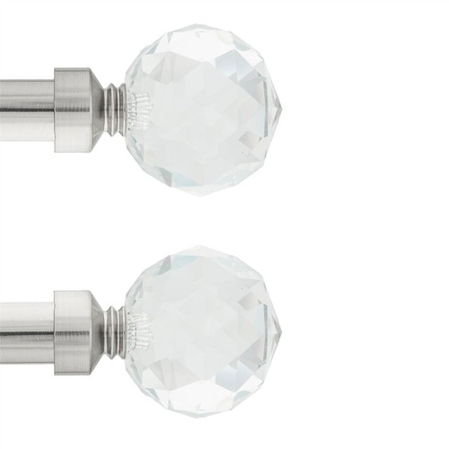 Pair curtain pole - of, finials