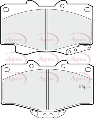 Apec front brake pad - front, for
