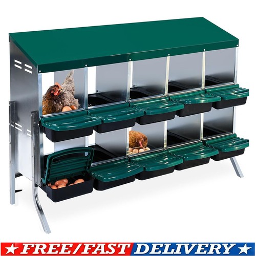Hole chicken nesting boxes - 10-hole,