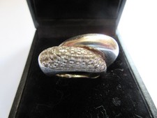 Links of London Hope Double Ring, Sterling Silver & White Topaz, Size K