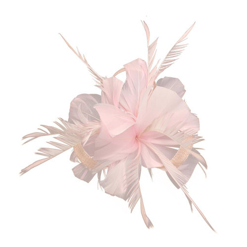 Flower hair clip feathers - hair,