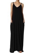 New Ladies Women Pocket Maxi