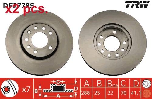 Pcs front rear - rear, brake