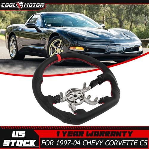 Full leather flat steering - full,