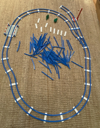 Vintage 1970s lego blue track - lego,