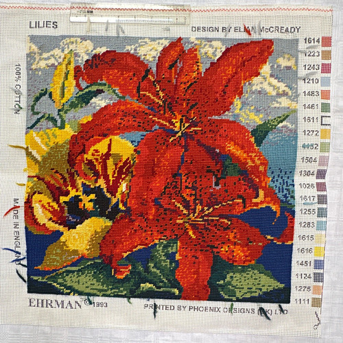 Finished ehrman lilies - finished,