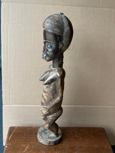 Vintage baule female statue - female,