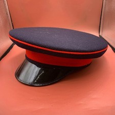 Original British Army Blue and Red Dress Uniform Cap - Size 58cm