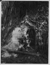 Dutch soldier examining an