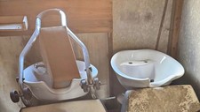 Salon hair wash basin white - hair, x2