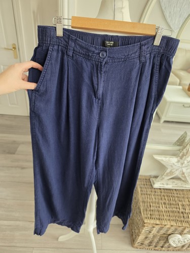 Next navy linen blend wide - next, leg