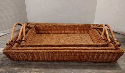 Set three vintage wicker - three,