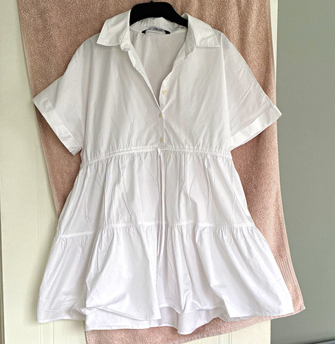 Zara white collared button - zara,