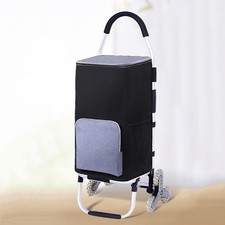 Foldable Stair-Climbing Grocery Trolley Lightweight 50kg Market Shopping Cart