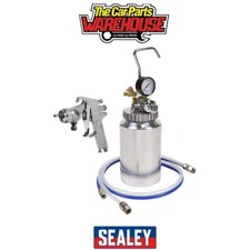 Sealey SSG1P Pressure Pot System with Spray Gun & Hoses 1.8mm Set-Up