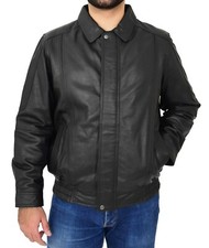 Genuine Black Leather Blouson