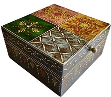 Indian wooden box jewellery - indian,