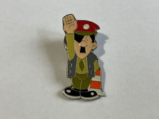 Vintage Comical Traffic Warden Road Worker Policeman Enamel Pin Badge