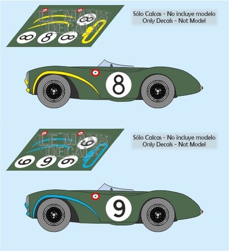 Decals aston martin db3s - decals,