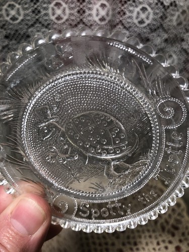 Vintage pairpoint glass plate - vintage,