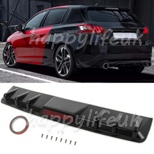 For Peugeot 207 307 208 308 Rear Bumper Diffuser Spoiler Splitter Fin Reflector