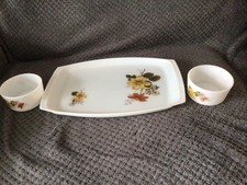 Pyrex Autumn Glory Serving Platter Tray vintage 