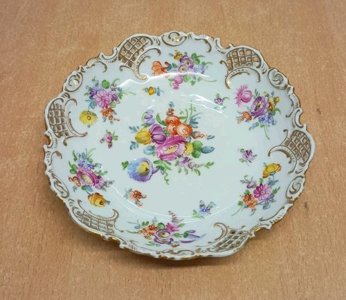 Antique dresden hand painted - antique,