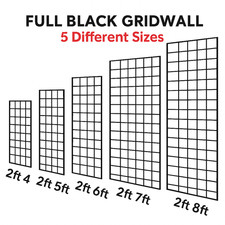 Gridwall Mesh Panel Display Black Grid Wall Hook Retail Shop Fitting Stand