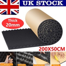 20MM Sound Deadening Mat Car Firewall Noise Proof Heat Shield Insulation Bonnet