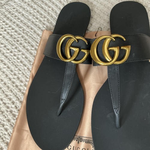 Gucci marmont thong sandals - thong,