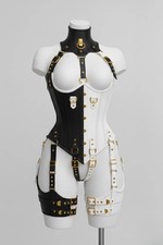 Leather Harness corset Gothic