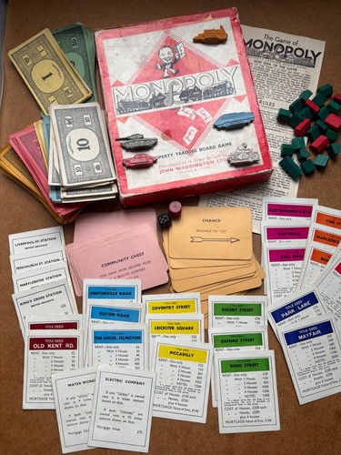 Vintage monopoly set - monopoly, set,