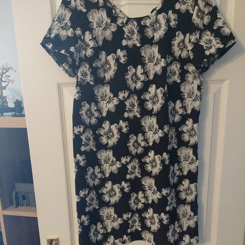 Flower shift dress - shift, 10