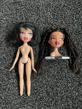 Bratz Head Gamez Bob Rina And Dana Braids on Stand