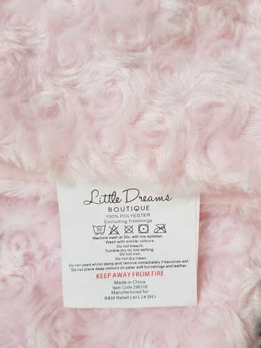 Baby blanket pink swirls - blanket,