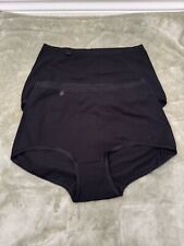 LA MARQUISE LADIES 2 PACK BLACK MAXI BRIEFS UK SIZE 14 BRAND NEW